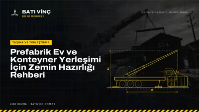 Batı Vinç Bilgi Merkezi kapak görseli: Prefabrik Ev ve Konteyner Yerleşimi İçin Zemin Hazırlığı Rehberi